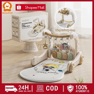 BESUPER Thảm nhạc cho bé sơ sinh kiêm xe tập đi piano 0-1 tuổi - Giá ưu đãi 330.000₫