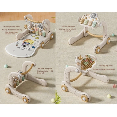 BESUPER Thảm nhạc cho bé sơ sinh kiêm xe tập đi piano 0-1 tuổi - Giá ưu đãi 330.000₫ 6