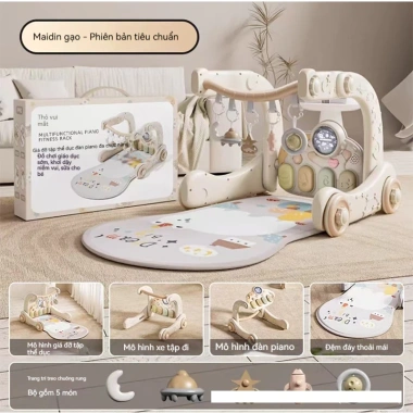 BESUPER Thảm nhạc cho bé sơ sinh kiêm xe tập đi piano 0-1 tuổi - Giá ưu đãi 330.000₫ 10