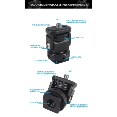 BGNING Adapter GoPro 13 cho DJI OSMO 360 - Mini Màn Hình Xoay, EVF, Đèn Flash, Giá Đỡ Gắn, Chỉ 153.322₫