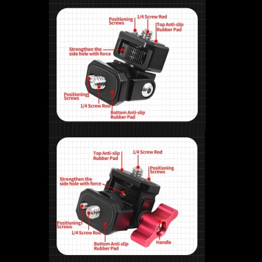 BGNING Adapter GoPro 13 cho DJI OSMO 360 - Mini Màn Hình Xoay, EVF, Đèn Flash, Giá Đỡ Gắn, Chỉ 153.322₫ 9 BGNING Adapter GoPro 13 cho DJI OSMO 360 - Mini Màn Hình Xoay, EVF, Đèn Flash, Giá Đỡ Gắn, Chỉ 153.322₫ 9