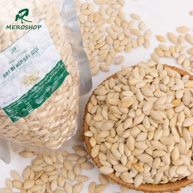 Bí nếp rang muối Mẹ Rô - muối mặn nhẹ, hồ sơ công bố, xuất hóa đơn công ty, giảm giá 110k