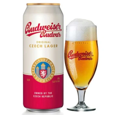 Bia Budweiser Budvar Original 24 lon 500ml giảm giá 1,7tr, vị Cộng hòa Séc