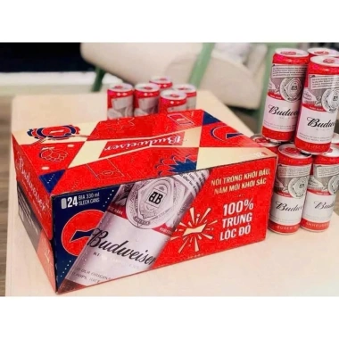 Bia Budweiser sỉ thùng 410 - Túi đựng 15k, giá chỉ 520.000đ (giá gốc 676.000đ) 4 Bia Budweiser sỉ thùng 410 - Túi đựng 15k, giá chỉ 520.000đ (giá gốc 676.000đ) 4