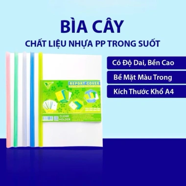 Bìa Cây A4 Gáy Lớn Giao Màu Ngẫu Nhiên – Giá Tiết Kiệm 18.000₫, Chất Lượng Cao