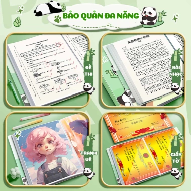 Bìa đựng hồ sơ A4 hoạt hình 30-60 trang trong suốt - Giá ưu đãi 27.800đ 9