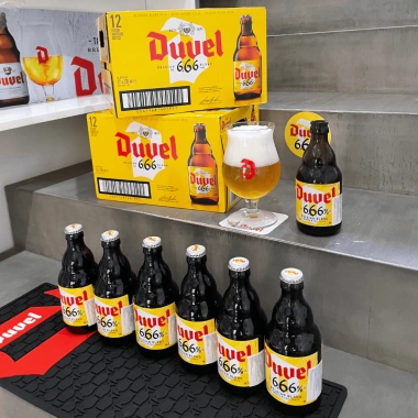 Bia Duvel 666 Belgian Blond 6,66% - Thùng 12 chai 33cl, Giá ưu đãi 840.000 VND