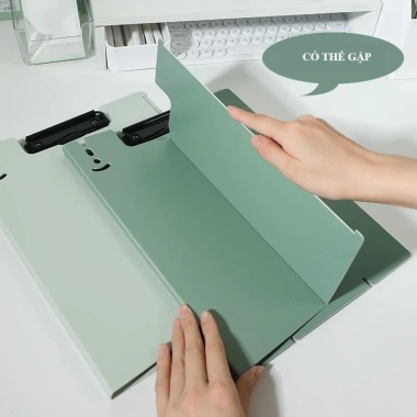 Bìa File Bảng Kẹp Tài Liệu Văn Phòng A4 Gập Đứng Không Cần Giữ - Giá 31.000₫ 3