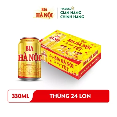Bia Hà Nội Lon 330ml Chính Hãng - Giảm Giá Đặc Biệt 105k, Vị Truyền Thống, Thơm Lành, Mua Ngay