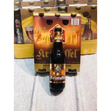 Bia Kristoffel Brune 6% nhập khẩu Bỉ - Lốc 6 chai 330ml giá ưu đãi 375k