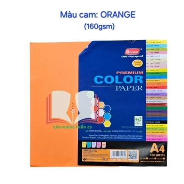 Bìa màu A4 100 tờ đặc biệt làm thiệp, trộn màu Pgrand - Giá chỉ 78.000 VND