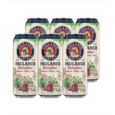 Bia Paulaner Weissbier nhập khẩu Đức - Lốc 6 lon 500ml, giá chỉ 560.000₫ 1 Bia Paulaner Weissbier nhập khẩu Đức - Lốc 6 lon 500ml, giá chỉ 560.000₫ 1