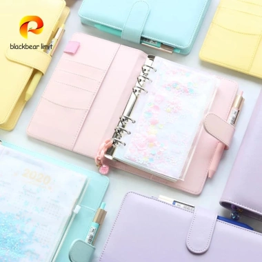 Bìa sổ BlackBear Limit A5/A6 - Planner Journal File Folder Văn phòng phẩm, Nạp lại - Giá 91.692₫