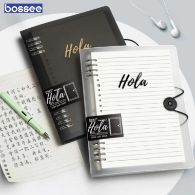 Bìa Sổ Còng A5 Hola Nhựa Trong Suốt - Thiết Kế Khuyết, Sắt Bền, Phù Hợp Planner & Bullet Journal - Giá 35.000 VND