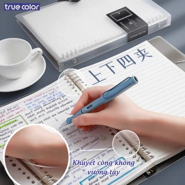 Bìa Sổ Còng A5 Hola Nhựa Trong Suốt - Thiết Kế Khuyết, Sắt Bền, Phù Hợp Planner & Bullet Journal - Giá 35.000 VND
