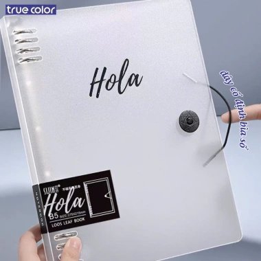 Bìa Sổ Còng A5 Hola Nhựa Trong Suốt - Thiết Kế Khuyết, Sắt Bền, Phù Hợp Planner & Bullet Journal - Giá 35.000 VND 8 Bìa Sổ Còng A5 Hola Nhựa Trong Suốt - Thiết Kế Khuyết, Sắt Bền, Phù Hợp Planner & Bullet Journal - Giá 35.000 VND 8