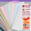 Bìa sổ còng nhựa đa màu A4‑B5‑A5 Buka đục lỗ – Phù hợp planner & bullet journal, chỉ 19.900₫