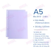 Bìa sổ còng nhựa đa màu A4‑B5‑A5 Buka đục lỗ – Phù hợp planner & bullet journal, chỉ 19.900₫ 10