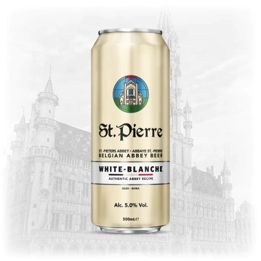 Bia St. Pierre Blanche 5% nhập khẩu Bỉ lon 500ml hương vị tươi mát - Giá chỉ 85.000đ, giảm mạnh 1 Bia St. Pierre Blanche 5% nhập khẩu Bỉ lon 500ml hương vị tươi mát - Giá chỉ 85.000đ, giảm mạnh 1