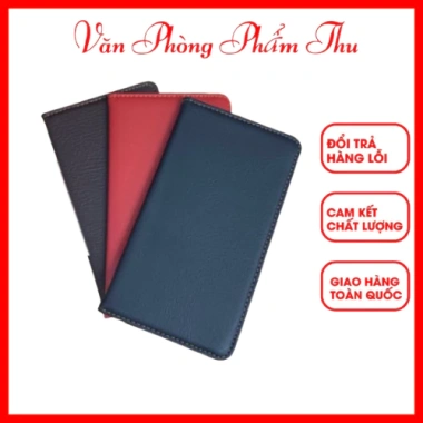 Bìa tập kép bill tính tiền da may viền 21x12cm - Giá ưu đãi 40.000đ