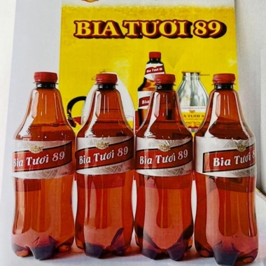 Bia tươi HỎA TỐC 89 Habeco PET tiện dụng - Block 6 chai, ngày mới, giá 224k