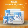 Bịch 10 Gói Khăn Giấy Top Gia Mini 4 Lớp 20x20cm Mềm Mịn Tiện Lợi - 29.900₫