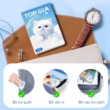 Bịch 10 Gói Khăn Giấy Top Gia Mini 4 Lớp 20x20cm Mềm Mịn Tiện Lợi - 29.900₫