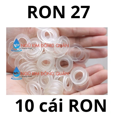 Bịch 10/5,2 Ron trắng chân vòi sen, đông hồ nước Ron 27 D25mm lỗ trong 14-15mm - Giá chỉ 10.700đ 5 Bịch 10/5,2 Ron trắng chân vòi sen, đông hồ nước Ron 27 D25mm lỗ trong 14-15mm - Giá chỉ 10.700đ 5