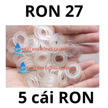 Bịch 10/5,2 Ron trắng chân vòi sen, đông hồ nước Ron 27 D25mm lỗ trong 14-15mm - Giá chỉ 10.700đ 6 Bịch 10/5,2 Ron trắng chân vòi sen, đông hồ nước Ron 27 D25mm lỗ trong 14-15mm - Giá chỉ 10.700đ 6