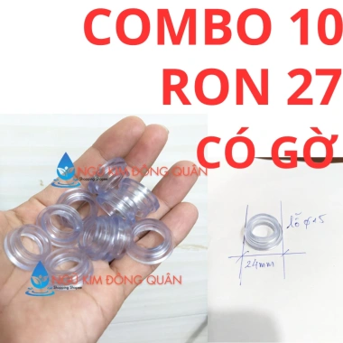 Bịch 10/5,2 Ron trắng chân vòi sen, đông hồ nước Ron 27 D25mm lỗ trong 14-15mm - Giá chỉ 10.700đ 8 Bịch 10/5,2 Ron trắng chân vòi sen, đông hồ nước Ron 27 D25mm lỗ trong 14-15mm - Giá chỉ 10.700đ 8