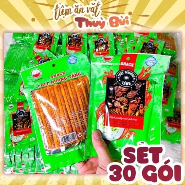 Bịch 30 Gói Snack Thịt Nướng Diamond Nem Nướng Phên Que Tăm Cay Tuổi Thơ, Giá 70.000 VND 2