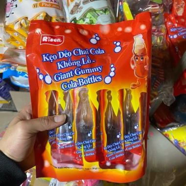 Bịch 336g Kẹo Dẻo Chai Coca Khổng Lồ Hương Vị Hoa Quả Giá 63.320đ, ăn vặt 5