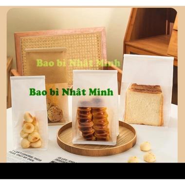 Bịch 50 túi giấy cuộn kẽm đựng bánh kẹo, bánh mỳ màu trắng - Giá chỉ 65.360₫ 2