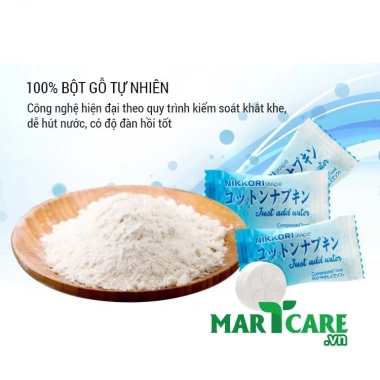 Bịch 50 Viên Khăn Nén Du Lịch Nikkori Tiệt Trùng - Bột Gỗ Tự Nhiên, 102k 7 Bịch 50 Viên Khăn Nén Du Lịch Nikkori Tiệt Trùng - Bột Gỗ Tự Nhiên, 102k 7