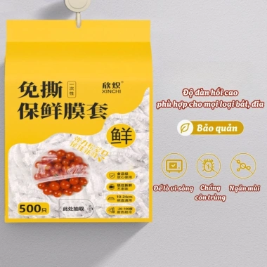 Bịch 500 Màng Bọc Thực Phẩm Co Giãn PE An Toàn và Móc Treo Tường - Giá 49.000 2 Bịch 500 Màng Bọc Thực Phẩm Co Giãn PE An Toàn và Móc Treo Tường - Giá 49.000 2