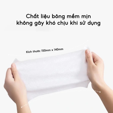 Bịch 64 khăn giấy ướt mini bỏ túi - Khăn ướt đa năng du lịch không mùi, an toàn cho bé, giá ưu đãi 24.700 4
