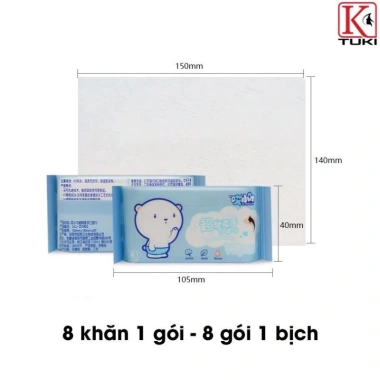 Bịch 64 khăn ướt mini bỏ túi siêu dễ thương tiện dụng an toàn giá ưu đãi 19.500 VND 2