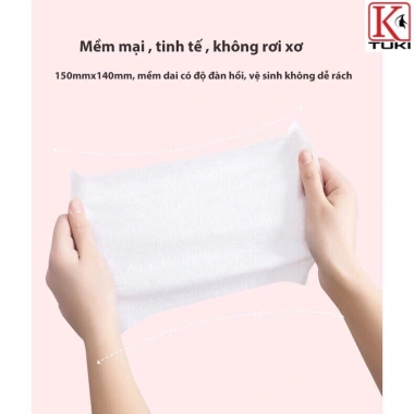 Bịch 64 khăn ướt mini bỏ túi siêu dễ thương tiện dụng an toàn giá ưu đãi 19.500 VND 3