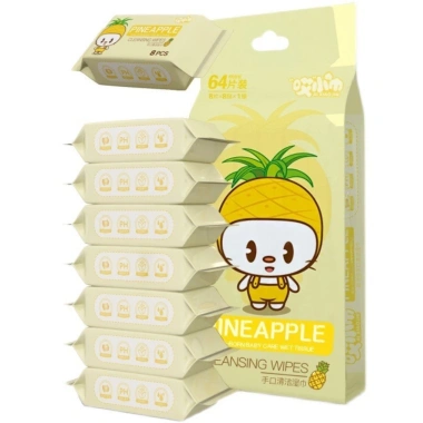 Bịch 8 Gói Khăn Giấy Ướt Mini Dễ Thương, Bỏ Túi Đi Du Lịch, Đi Ra Ngoài - Tiện Lợi 15.999 VND 9