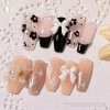 Bịch Charm Nơ Trắng Dài Mix Đen Trắng - Giá 19.050, Giảm 15.000, Đa mẫu, Thêm phong cách