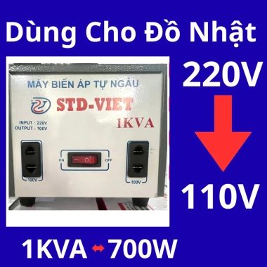 Biến Áp 220V sang 110V 100V Dành Cho Đồ Nhật An Toàn Tiết Kiệm Năng Lượng Giá Ưu Đãi 425k 10