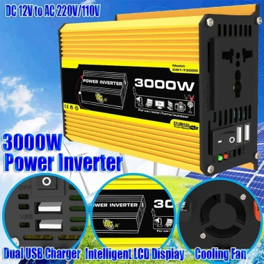 Biến áp xe hơi USB kép DC 12V sang AC 110/220V - Biến tần ô tô, giá 454.545₫ 3 Biến áp xe hơi USB kép DC 12V sang AC 110/220V - Biến tần ô tô, giá 454.545₫ 3