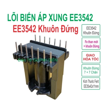 Biến Áp Xung EE35 đứng 7+7 chân - Quỳnh Diễn, linh kiện, giá 37.000₫