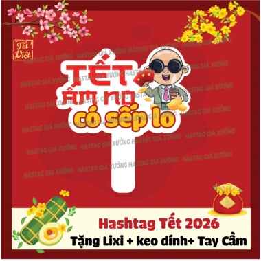 Biển bảng Hashtag Năm Mới 2.026 - Chụp ảnh Tết, Tất Niên, Tặng Lì Xì, Giá 5.000₫ 9