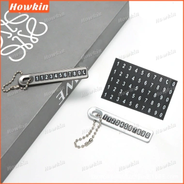 Biển số điện thoại chống thất lạc cho xe móc khóa Mặt dây chuyền thẻ kim loại bền bì giảm giá 35.310 VND