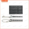 Biển số điện thoại chống thất lạc cho xe móc khóa Mặt dây chuyền thẻ kim loại bền bì giảm giá 35.310 VND 3