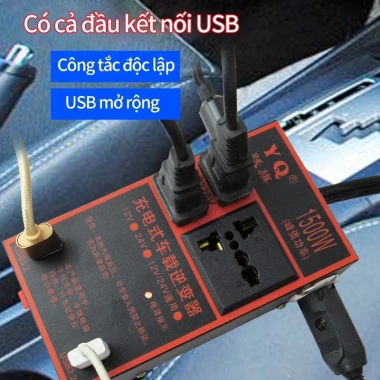 Biến tần 2.000W ô tô 12V/24V sang 220V - Đa năng, sạc nhanh, ổ cắm gia dụng, giảm giá 3 Biến tần 2.000W ô tô 12V/24V sang 220V - Đa năng, sạc nhanh, ổ cắm gia dụng, giảm giá 3