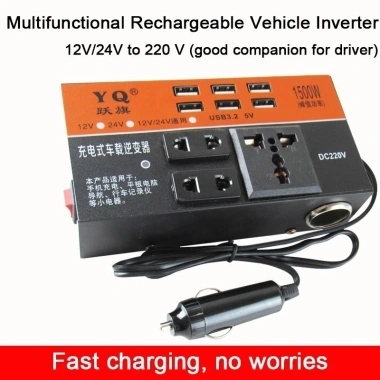 Biến tần ô tô đa chức năng DC 12V/24V lên 220V, bảo vệ đa năng, công suất cực đại, chỉ 210.000₫ 6