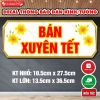 Biển Thông Báo Bán Xuyên Tết Decal Sticker Tết Dán Kính, Tường, Gỗ - Giá 19.868đ