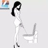 BIGHSM 10 Phễu Nước Tiểu Nữ Dùng Một Lần - Cắm Trại, Du Lịch, Đứng Pee Cốc Giấy 6